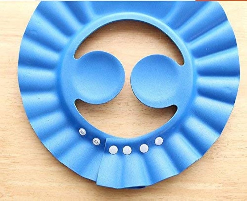 vipolish 3Pcs Baby Shower Cap Soft Adjustable Bathing Shampoo Hat with Ear Protection Bath Protection Cap Children Wash Hair Sheet Hats (Random Color) - Image 2