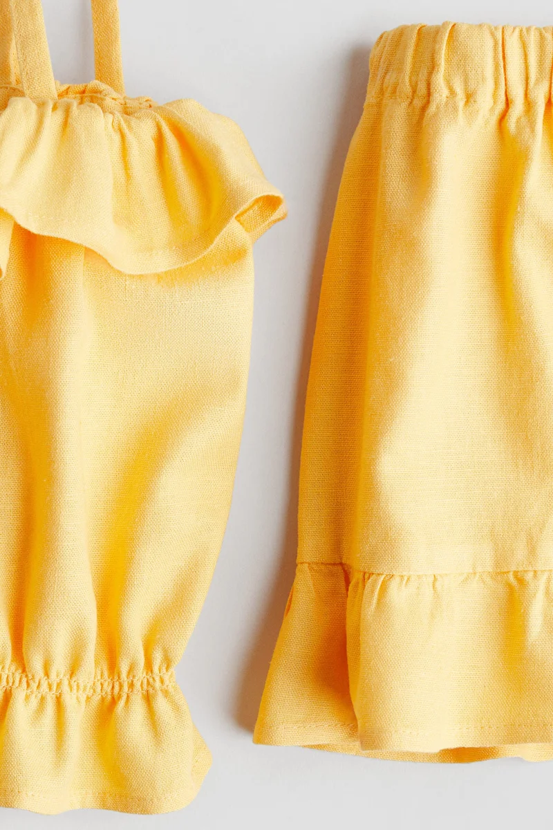 H&M 2-piece linen-blend set