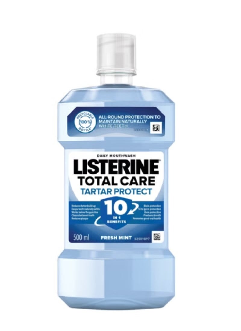 Listerine Total Care Tartar Protect Mouthwash Blue 500ml  - Image 1
