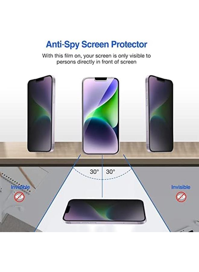 Procases 2 Pack Screen Protector For Iphone 14 Plus Iphone 13 Pro Max 6.7 Inch Tempered Glass Screen Film Guard For Iphone 14 Plus 2022 Iphone 13 Pro Max 2021 Privacy - Image 4