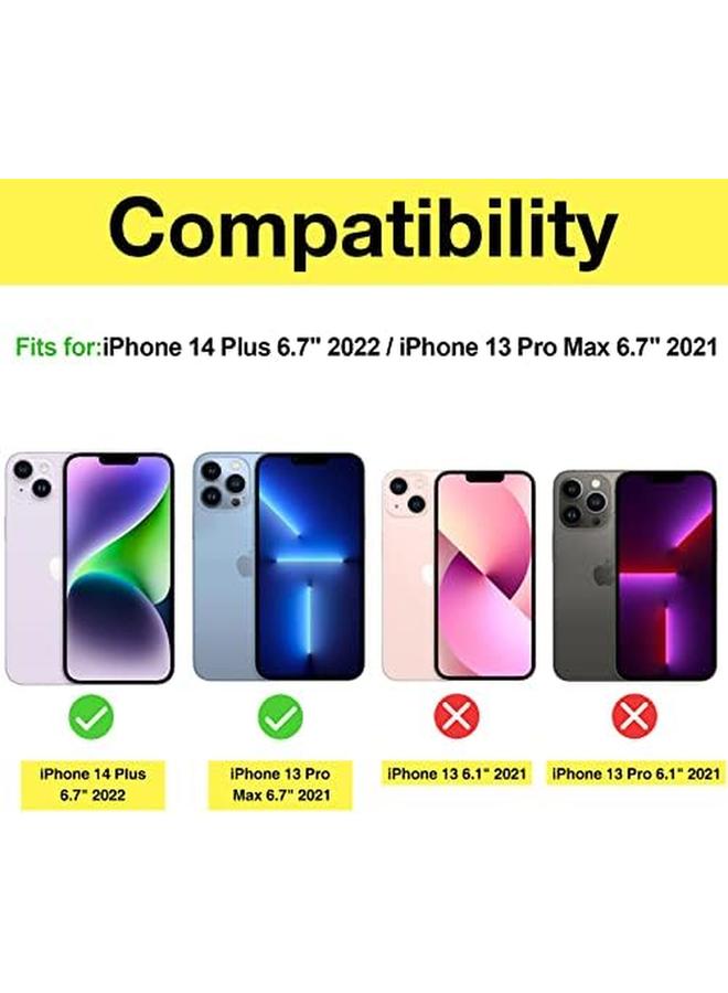 Procases 2 Pack Screen Protector For Iphone 14 Plus Iphone 13 Pro Max 6.7 Inch Tempered Glass Screen Film Guard For Iphone 14 Plus 2022 Iphone 13 Pro Max 2021 Privacy - Image 2