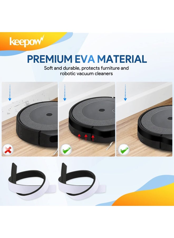 KEEPOW 2 Pack Soft Bumper Protect Robot and Furniture Fit for iRobot 671 675 500 600 700 800 Series 21 X0.8  - Image 4