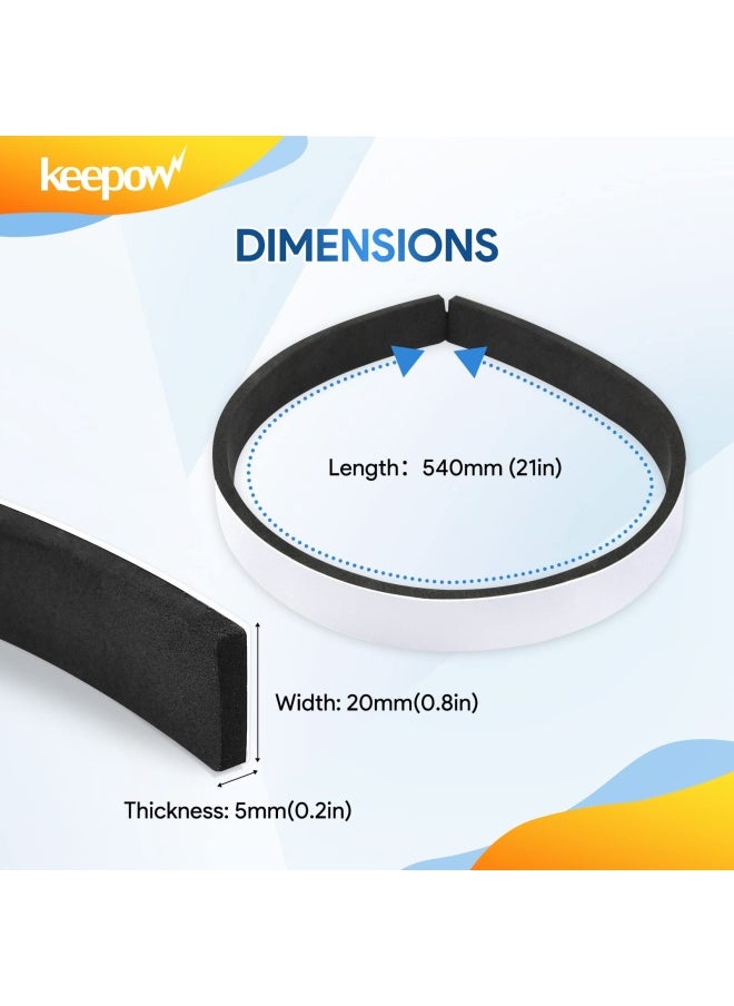 KEEPOW 2 Pack Soft Bumper Protect Robot and Furniture Fit for iRobot 671 675 500 600 700 800 Series 21 X0.8  - Image 3