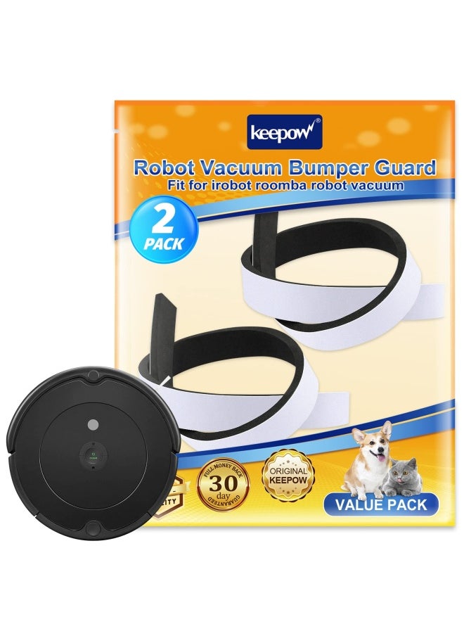 KEEPOW 2 Pack Soft Bumper Protect Robot and Furniture Fit for iRobot 671 675 500 600 700 800 Series 21 X0.8  - Image 1