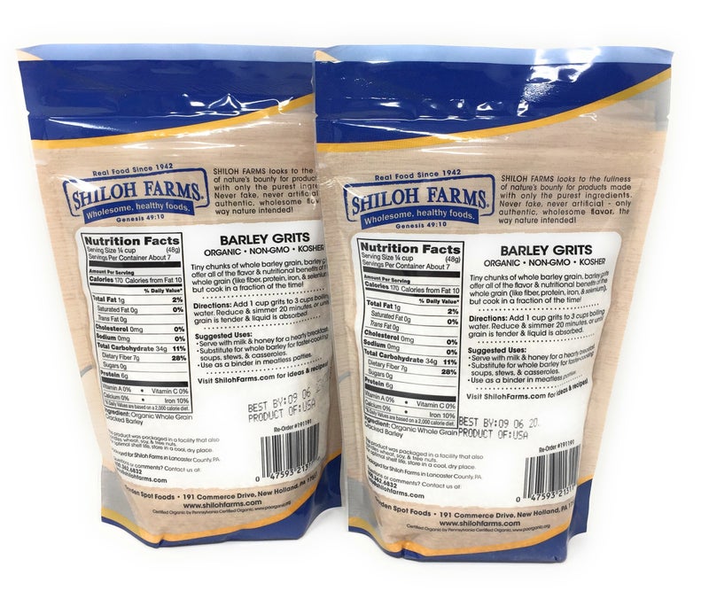Shiloh Farms Organic Barley Grits -- 12 oz - 2 pc - Image 5