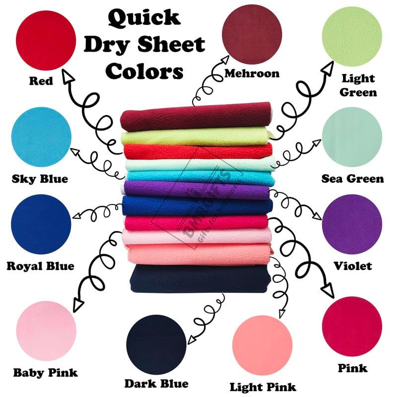BMRGIFTS Cotton Extra Absorbent Waterproof Quick Dry Sheet for Baby Washable Mattress & Bed Protector Sheet for Toddler Children Pack of 3 Large Size, 100x140 cm Mehroon,Pink & Sea Green - Image 5