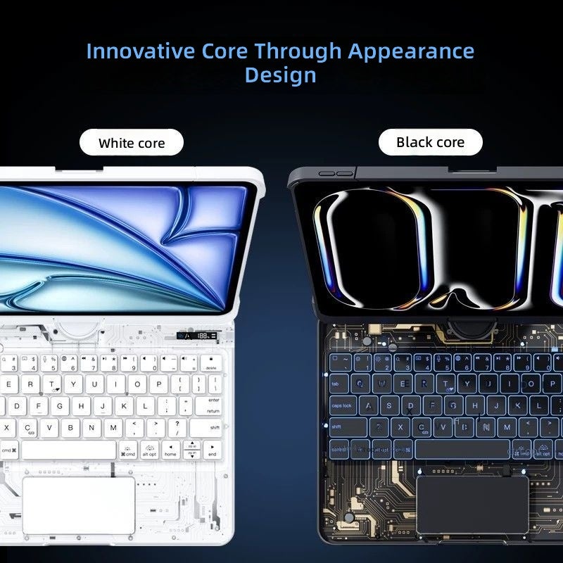 مول الايفيس غلاف لوحة مفاتيح سحري جديد من IFACE MALL متوافق مع iPad Air 8 وiPad Pro 11 بوصة وiPad 5/4 - غلاف لوحة مفاتيح بلوتوث واقي - Image 4