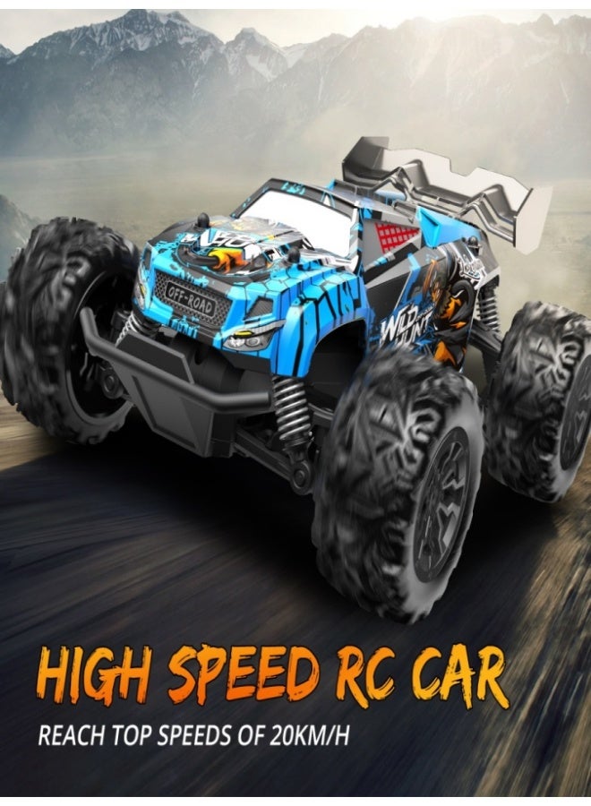 [2.4Ghz, All-terrain Semi-truck Racing]2.4Ghz remote-controlled all-terrain electric Off-road Monster Truck | 1:20 scale, 20 kilometers per hour (12.43 miles per hour), children's toy-level remote-controlled vehicle - Image 4