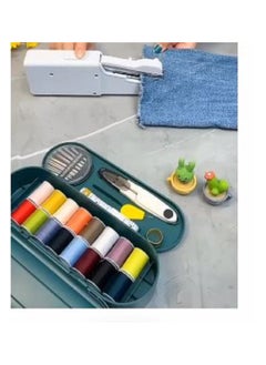 Handheld sewing machine- portable stapler hand sewing machine with accessories -White