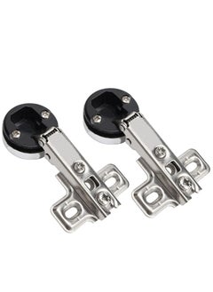 Y&D Glass Door Hinges, 2 Pcs Cabinet Hinges Solf Close Hinge Invisible Furniture Straight Arm Match with 26mm Cup Screws(2Pcs Hinge)  - Image 1