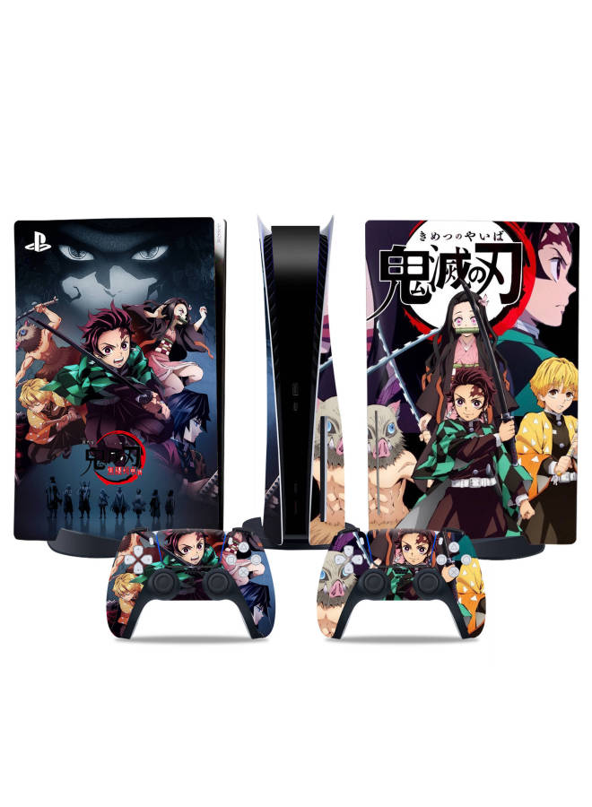 Applicable To PS5 Host Stickers Ps5 Optical Drive Digital Version Film Color Stickers Handle Frosted Pain Stickers Ghost Blade-Color:TN-DiskPS5-8880 - Image 4