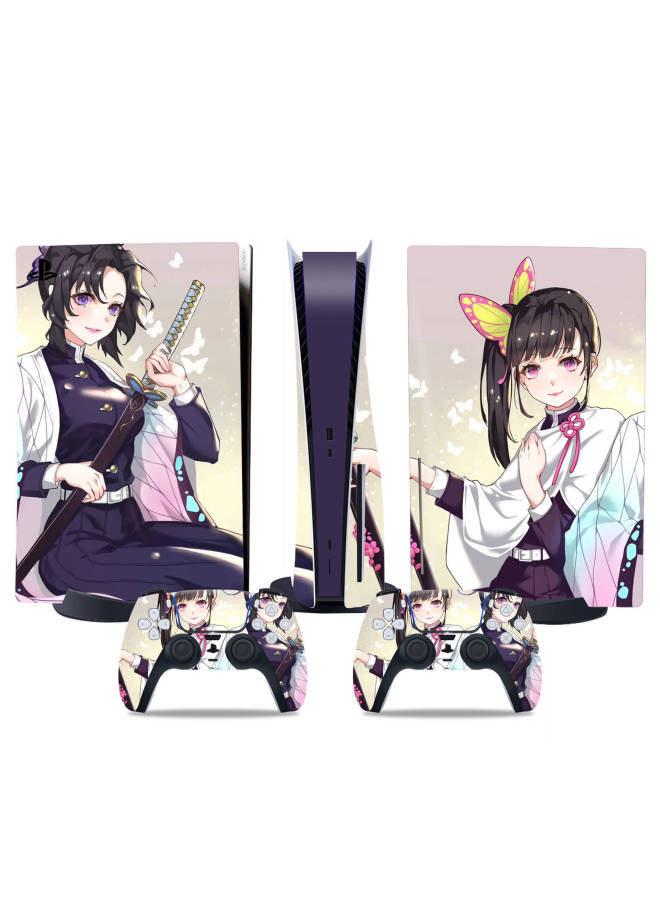 Applicable To PS5 Host Stickers Ps5 Optical Drive Digital Version Film Color Stickers Handle Frosted Pain Stickers Ghost Blade-Color:TN-DiskPS5-8880 - Image 1