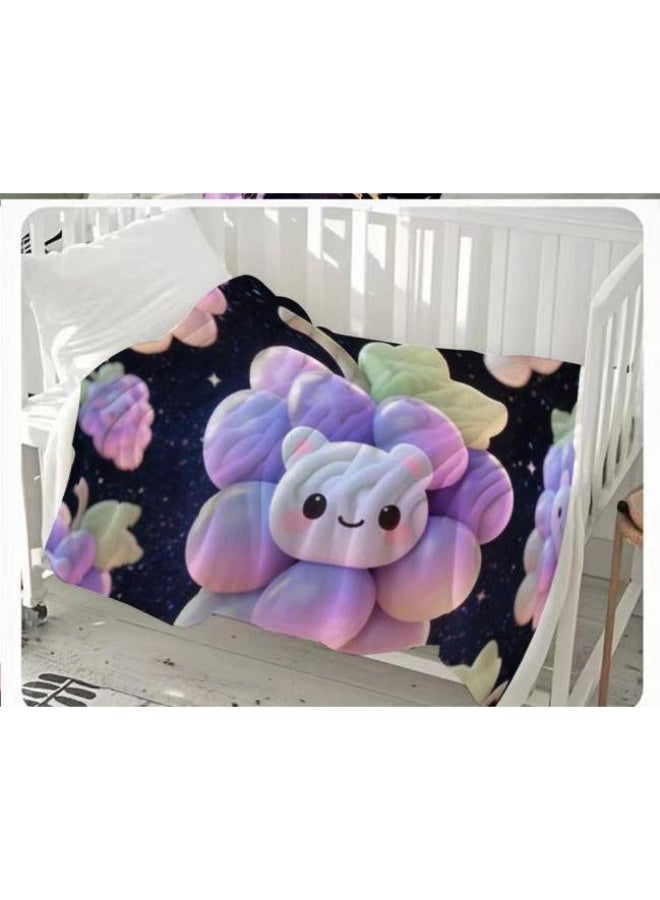 عام بطانية رقيقة من الفانيلا (حرارة ومريحة، ومناسبة للنوم واستخدام اللعبة والغبار والرمل) 150 سم * 200 سم - 1200 - Image 3