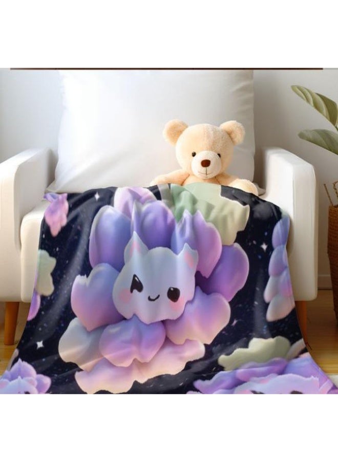 عام بطانية رقيقة من الفانيلا (حرارة ومريحة، ومناسبة للنوم واستخدام اللعبة والغبار والرمل) 150 سم * 200 سم - 1200 - Image 5