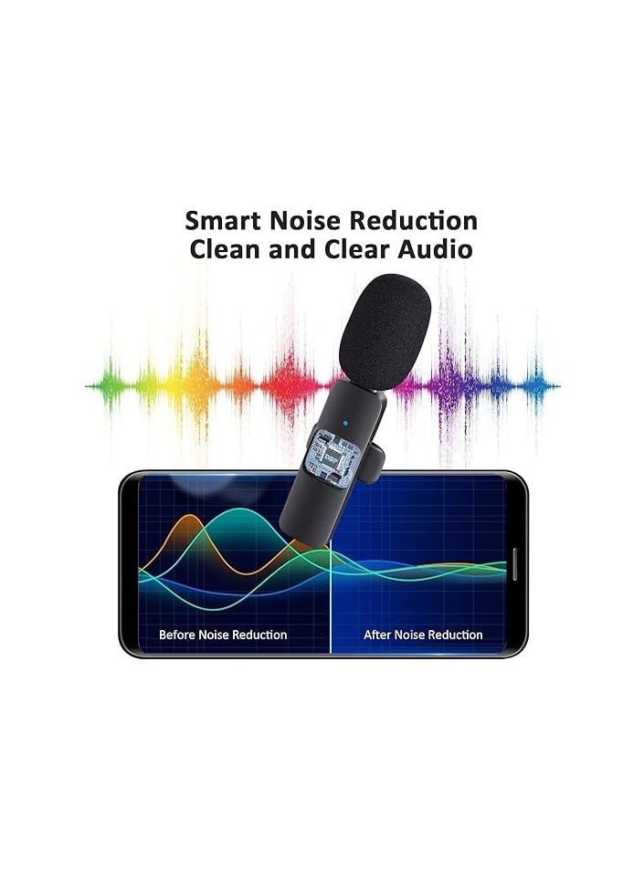 Generic Professional Wireless Lavalier Lapel Microphone for Android Computer - Cordless Omnidirectional Recording Mic USB C Interface for Interview Video Podcast Vlog YouTube (USB-C 1 to 1)  - Image 3