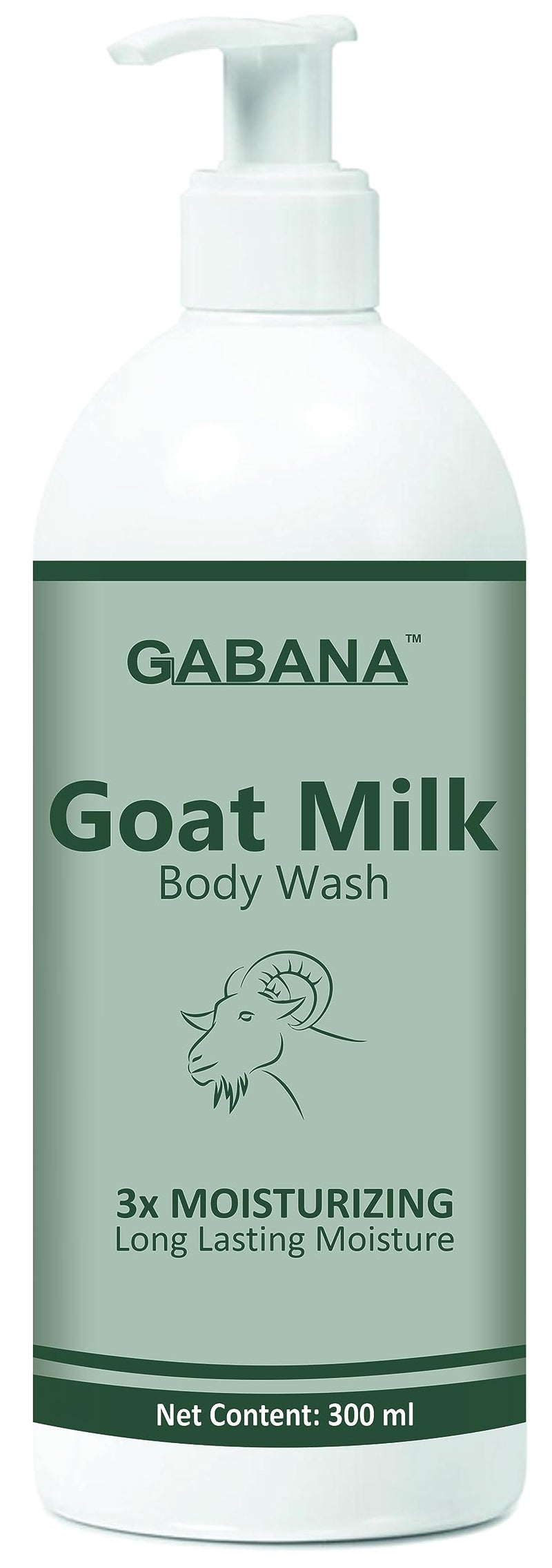 GABANA Goat Milk Body Wash for Long Lasting Moisture (Pack of 1, 300 ml)|Goat Milk body Wash for Skin Whitening GOAT milk body Wash for Dry Skin Body Cleanser Milk for body wash Milk for Dry Skin| - Image 1