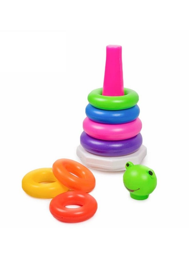 RATNA'S Frog Stacking Ring Big 7 Different Size & Coloured Stackers for Infants - Image 2