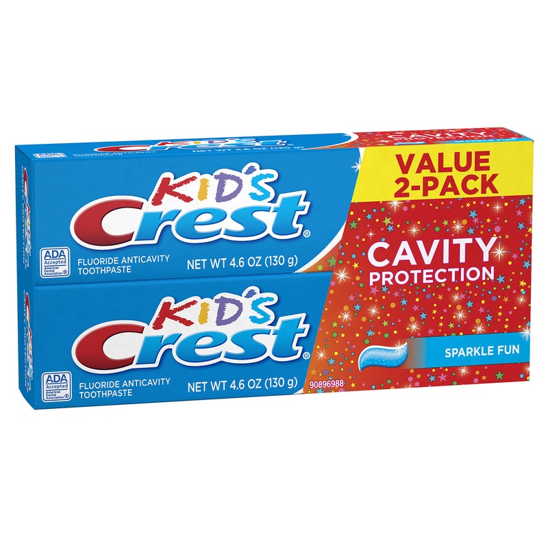 Crest Kid's Cavity Protection Toothpaste for Kids (children and toddlers 2+), Sparkle Fun Flavor, 4.6 Ounce (Pack of 2) - Image 3