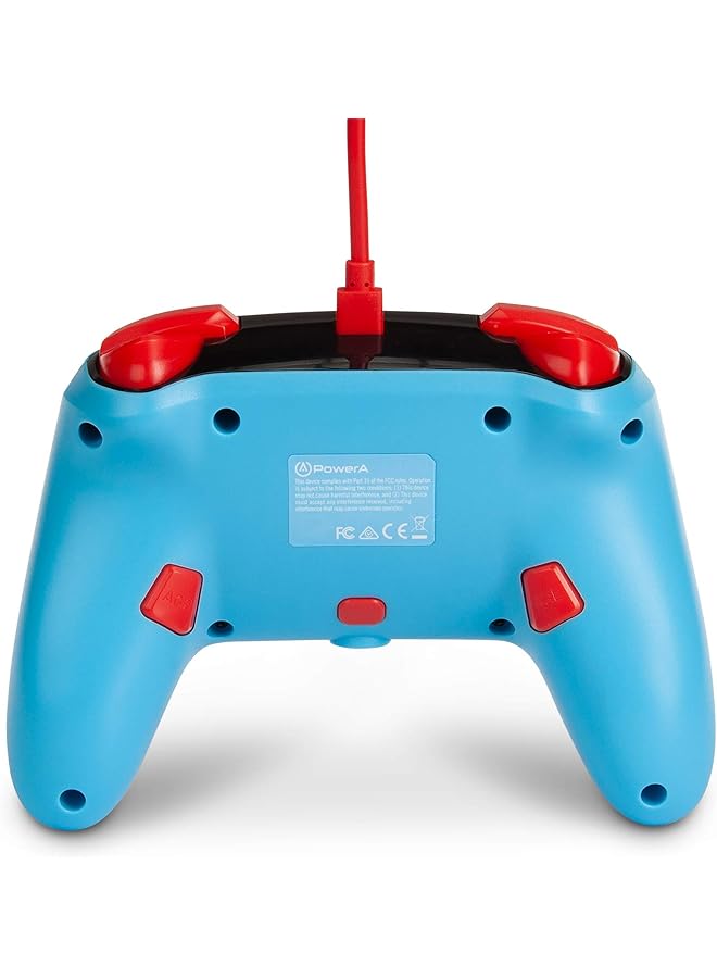 باور أيه وحدة تحكم سلكية محسنة لجهاز Nintendo Switch OLED Model Nintendo Switch و Nintendo Switch Lite وحدة تحكم لعبة Mario Punch Gamepad وحدة تحكم سلكية مرخصة رسميًا - Image 3