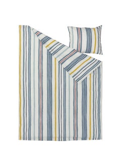 Zaboon Duvet Cover And Pillowcase, Stripe Pattern/Multicolour, 150X200/50X80 Cm  - Image 2