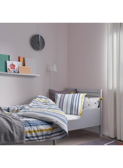 Zaboon Duvet Cover And Pillowcase, Stripe Pattern/Multicolour, 150X200/50X80 Cm  - Image 3