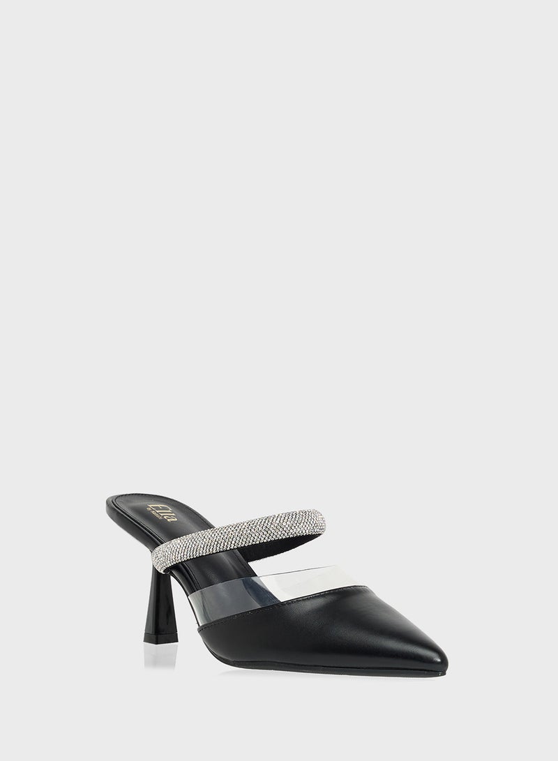 ELLA Slip On Heeled Mule  - Image 2