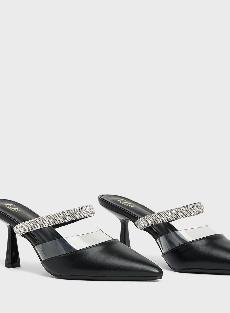 ELLA Slip On Heeled Mule  - Image 4