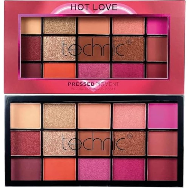 Technic pressed pigment eyeshadow hot love 15 color - Image 2