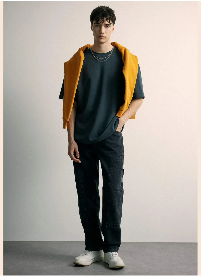 DeFacto Man Boxy Fit Short Sleeve T-Shirt