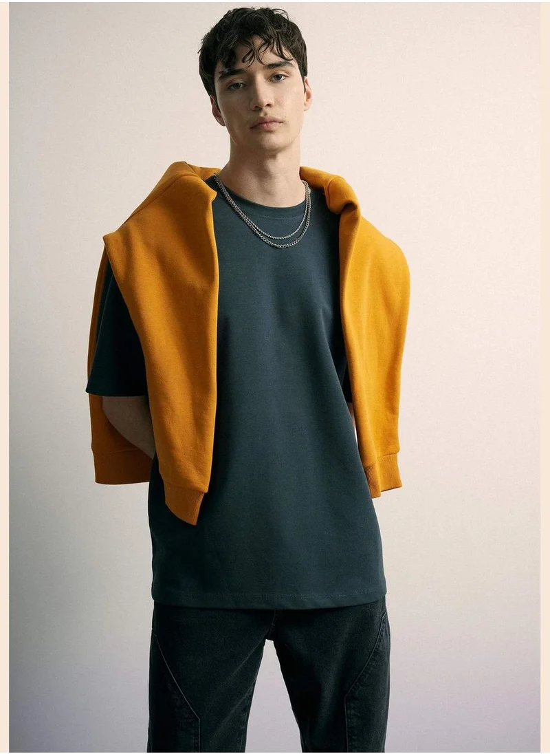 DeFacto Man Boxy Fit Short Sleeve T-Shirt