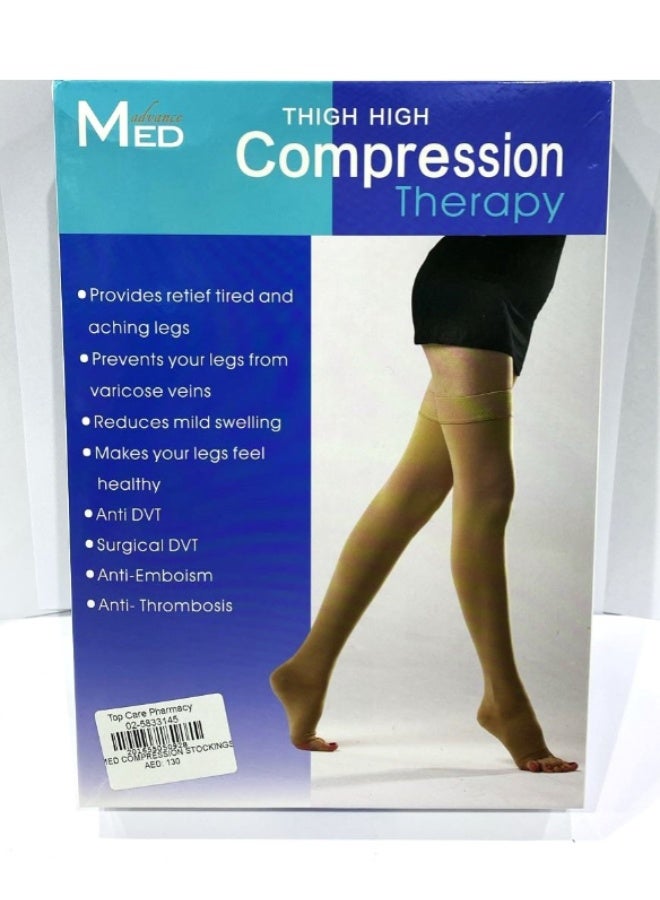 Med Knee High Compression for Women Open Toe