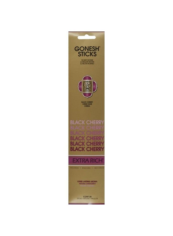Gonesh Black Cherry 20 Count Incense Sticks - Image 2
