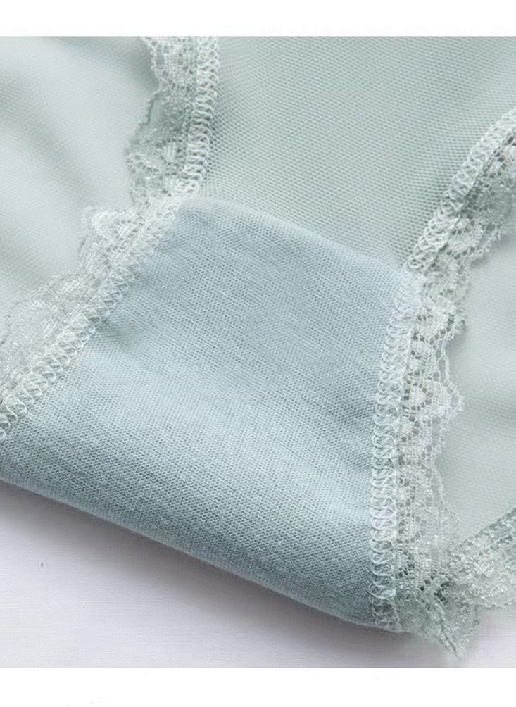Zeemey - Zeemey 6 Pack Women Lace Underwear Charming Breathable Hipster Panties Stretch Bikini Briefs Lingerie - Image 1