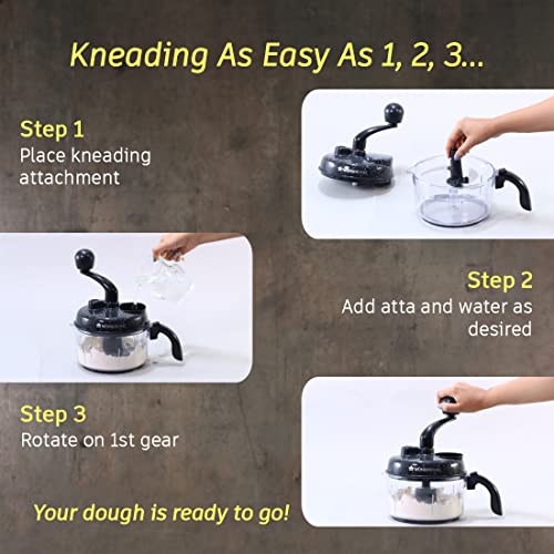 Wonderchef Turbo Dual Speed Food Processor, Multi-Purpose, High Speed, Chop Vegetables, Julienne, Whisk, Slice, Mince, Knead Atta, Blend Juices - Image 2