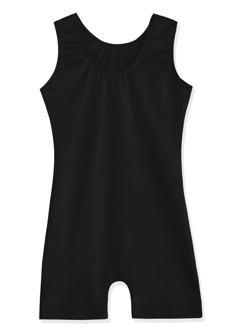 EQSJIU Leotards For Girls Gymnastics With Shorts Black Pure Toddler Gymnastics Leotards 2t 3t 2-3t - Image 2