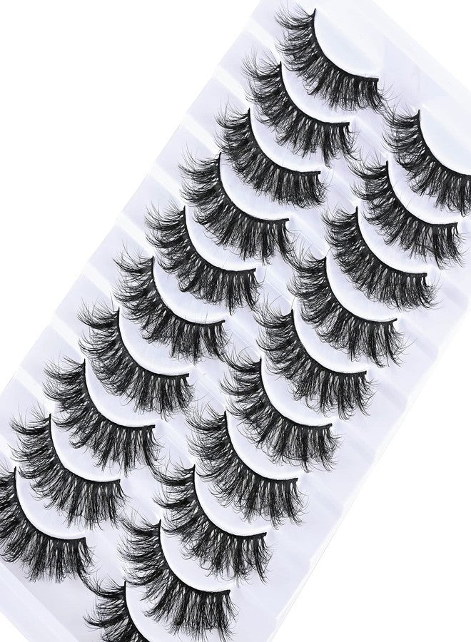 فاريد رموش فاريد الطبيعية القصيرة، رموش صناعية خفيفة من المنك، رموش كثيفة وناعمة، مظهر طبيعي، عبوة من 10 أزواج من الرموش الصناعية، شرائط رموش كثيفة - Image 4