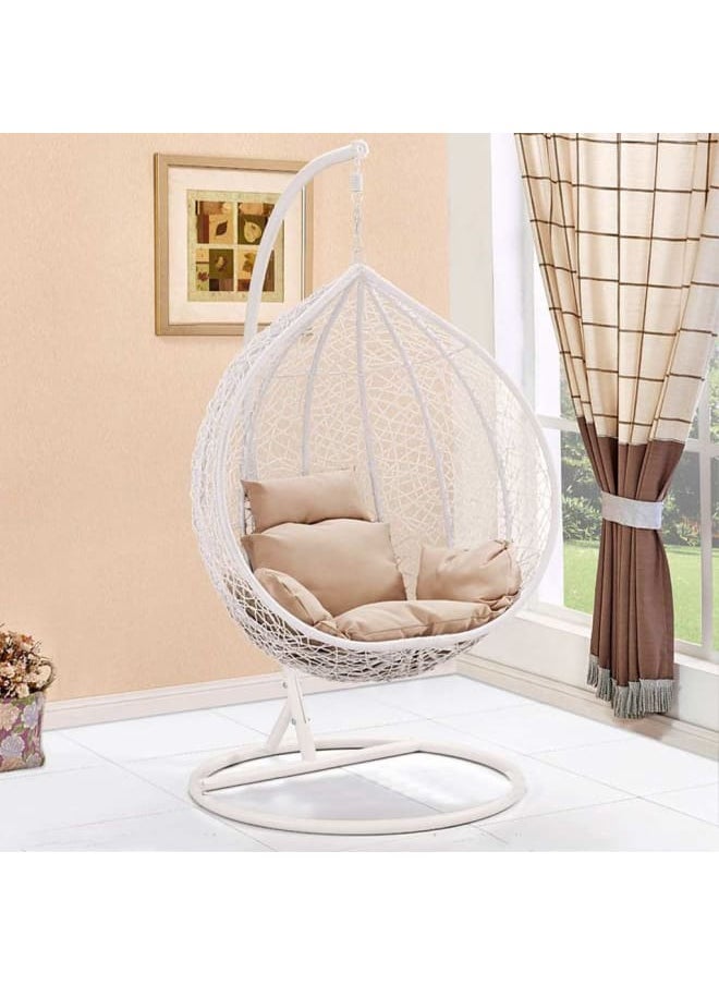 Sampa Rattan Sampa Rattan Solo Swing – The Ultimate Outdoor Seat for One with Artistic Flair.  - Image 1