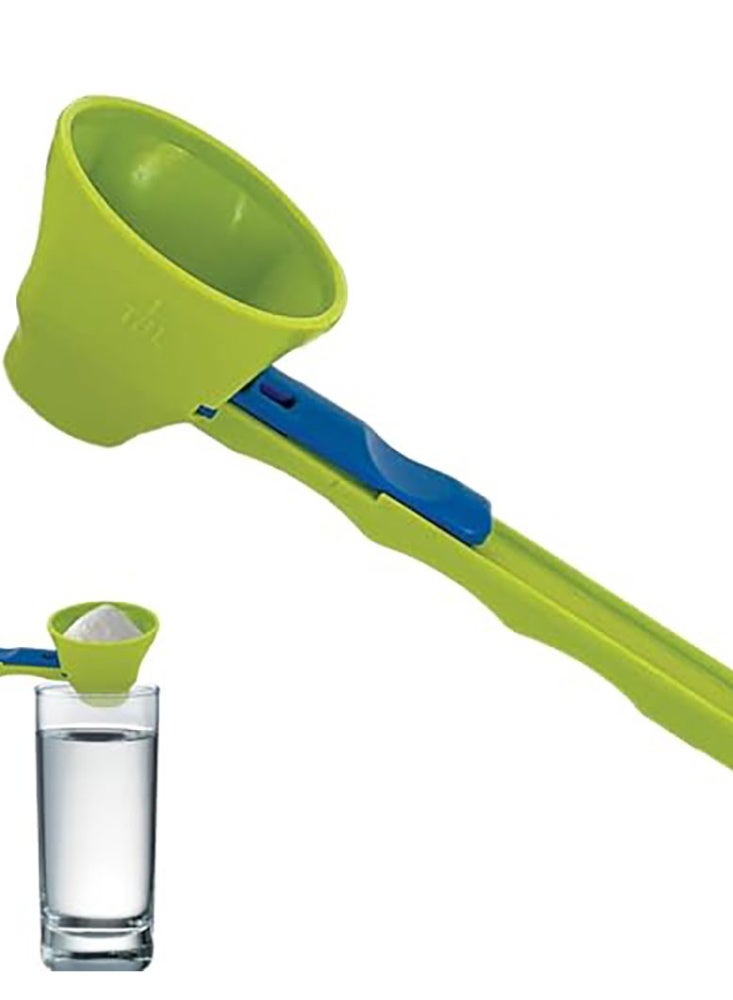 يو لين ملعقة انزلاقية مبتكرة 2 في 1 لمسحوق البروتين، قمع فصل صفار البيض، ملعقة مانعة للتسرب لمسحوق حليب الأطفال - Image 1