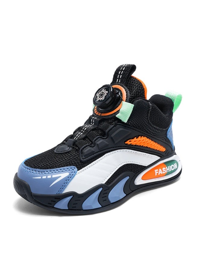 NIBEMINENT Spring Autumn Sport Shoes Boys Children's Rotating Buckle Shoes Summer Basketball Shoes Breathable - Image 1