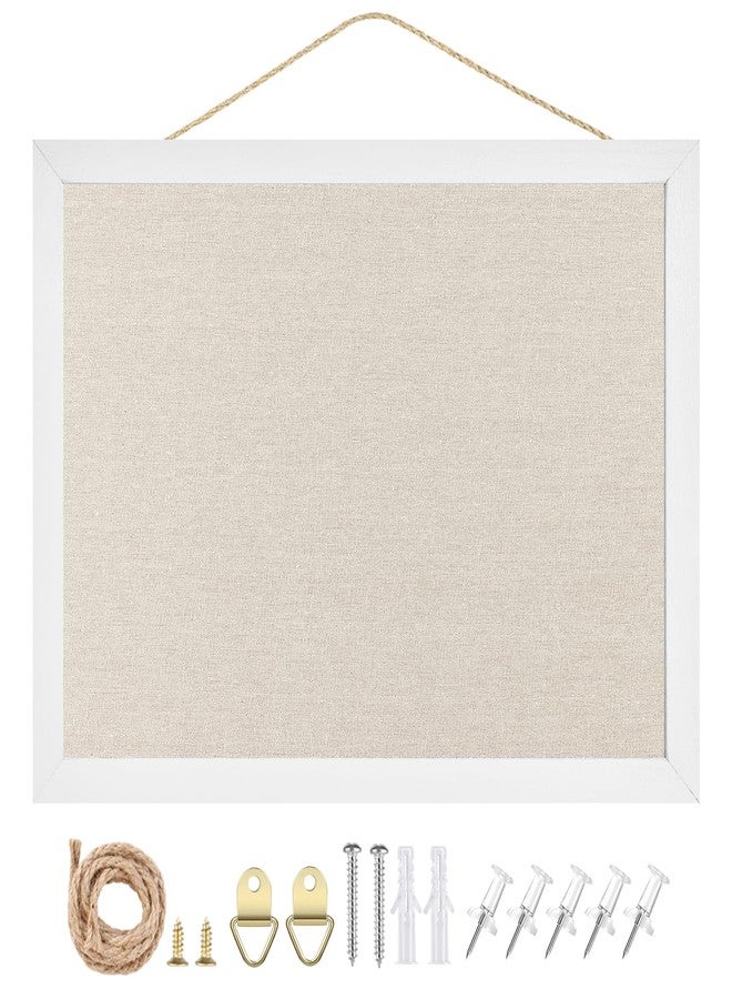 TORASO لوحة إعلانات من الكتان، لوحة من الفلين للجدران، لوحات إعلانات صغيرة مقاس 10.2 بوصة × 14.2 بوصة، لوحة دبابيس للديكور المنزلي والمطبخ والمكتب، لوحة إعلانات من القماش (WH-2636) - Image 2