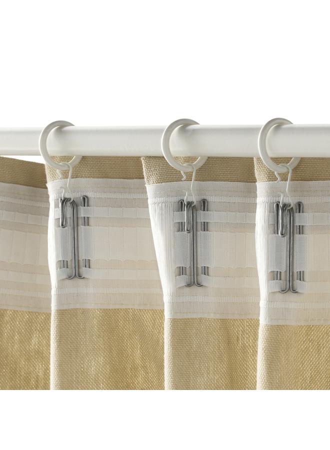 Zaboon Curtain ring with clip and hook, white, 25 mm - Image 2