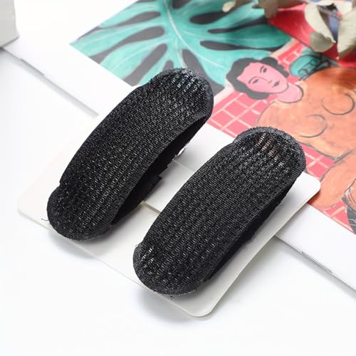 CHANDERKASH-Black Sponge Bump Up Hair Clip Volume (Bun Clips) Puff Maker Pack of 2_Hair Acessories - Image 1