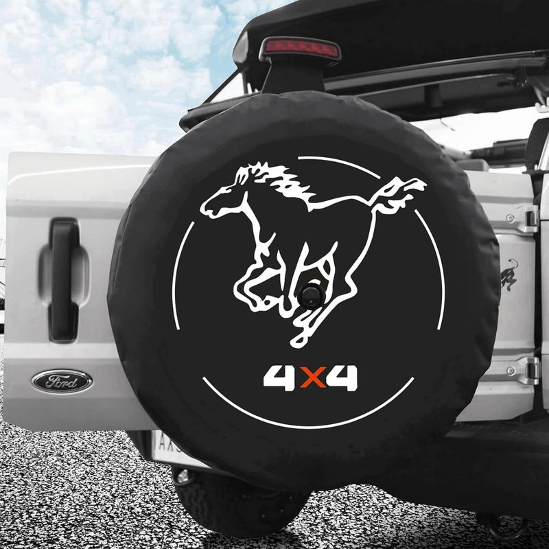 Aolowewin Galloper 4X4 Spare Tire Cover with Camera Hole for Ford Bronco, Jeep, Toyota SUVs - Image 4