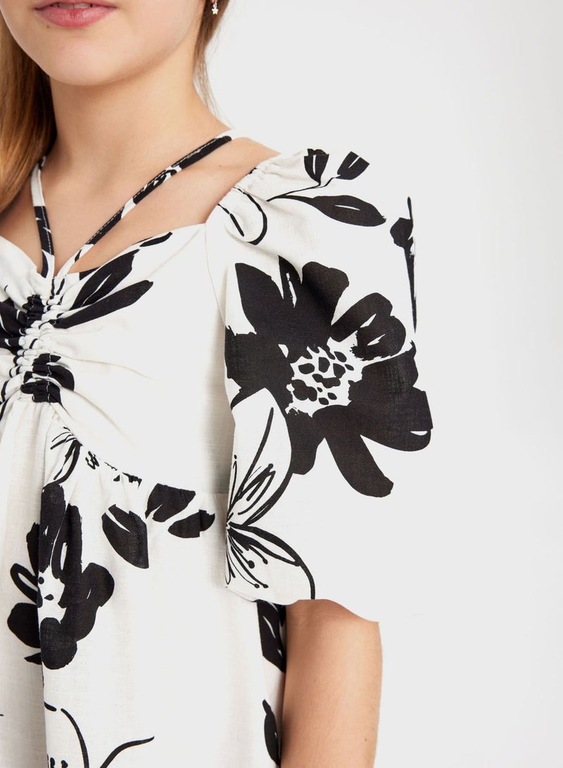 DeFacto Floral Cotton Dress  - Image 4