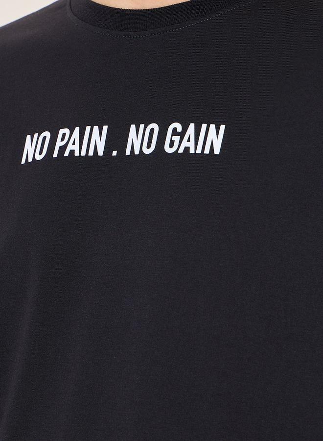 Styli Oversized Back Slogan T-Shirt  - Image 4