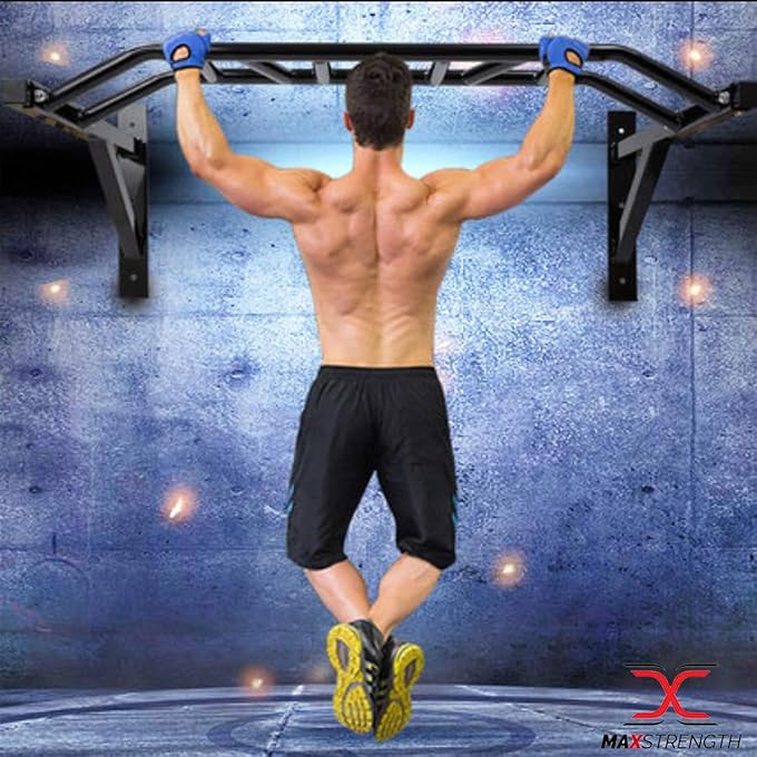 X Monkey Wall Mounted Horizontal Bar Workout Fitness Training Workout Bracket Gym Exercises Climbing Chin Up Bar Pull Up Bars - Image 5