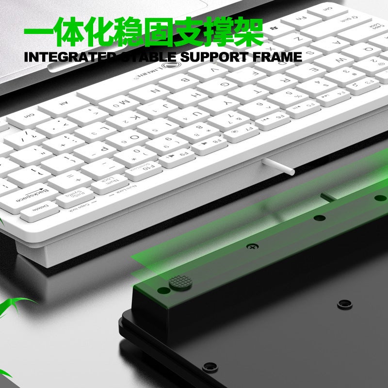 Limagnesium K12Usb Wired Computer Keyboard Desktop Home Business Notebook Usb Keyboard Chocolate Black And White - Image 4