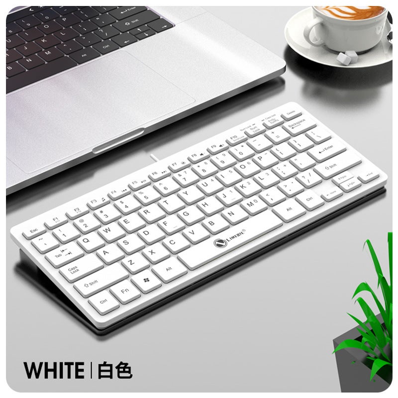 Limagnesium K12Usb Wired Computer Keyboard Desktop Home Business Notebook Usb Keyboard Chocolate Black And White - Image 1