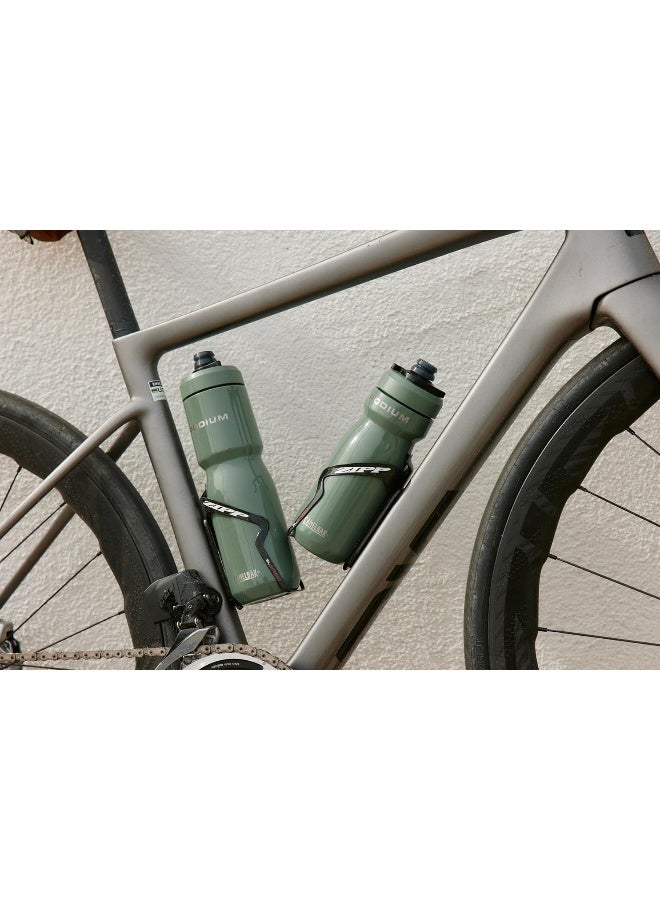 CAMELBAK زجاجة ماء دراجة كاملباك بوديوم ستيل المعزولة من الفولاذ المقاوم للصدأ - لركوب الدراجات، اللياقة البدنية والرياضة - تناسب معظم حوامل الدراجات، 22 أونصة - حجر - Image 5