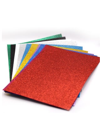 Glitter Foam Sheet A4 10Sheets Self Adhesive Sticker Multi Color Shiny Sticker Paper for DIY Craft - view 5